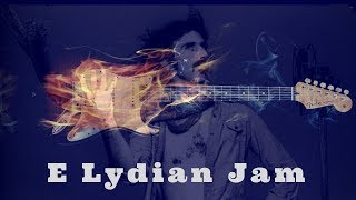 E Lydian Mode  Epic Guitar Backing Jam Track [upl. by Mylor]