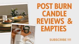 Post Burn Candle Reviews amp Empties bathandbodyworks goosecreek candles candlereview reviews [upl. by Ettelrahc195]