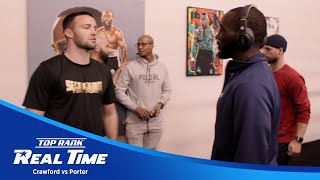 Josh Taylor amp Terence Crawford Come Face to Face at the Gym  Real Time EP 2 [upl. by Ynafetse]