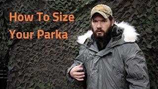 How To Size Your N3B Parka [upl. by Eshman]