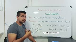 Cómo CALCULAR la dosis de AMOXICILINA MAD ACIDO CLAVULÁNICO en niños [upl. by Atiram917]