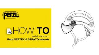 How to install visors on Petzl VERTEX amp STRATO helmets [upl. by Anirtac492]