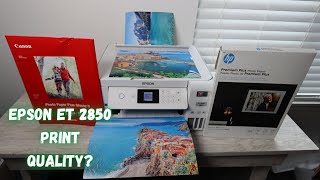 Epson ET 2850 Print Quality Test AMAZING QUALITY  MUST WATCH [upl. by Yellac]