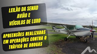 LEILÃO DA SENAD EM MINAS GERAIS avião carros caminhonetes e caminhões [upl. by Rufus]