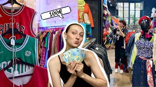 100€ dans les friperies de Paris ça vaut quoi  VLOG [upl. by Edrea623]