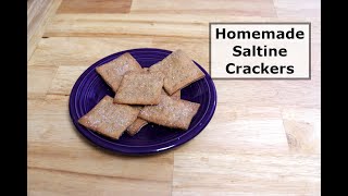 Homemade Saltine Crackers  Help at Home Jim [upl. by Neumark]