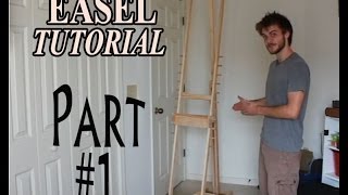 DIY How to Make an Adjustable Artist Easel  part 1 [upl. by Aticnemrac]