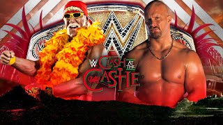 Hulk Hogan vs quotStone Coldquot Steve Austin  WWE Championship  CLASH AT THE CASTLE WWE 2K24 [upl. by Artied]