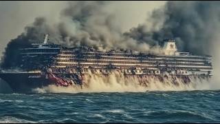 1 MINUTE AGO Russian Cruise Ship Carrying North Korean Generals SUNK by Ukrainian Sea Ambush [upl. by Nevlin]