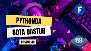 40DASTUR BUBBLE SORT ALGORITM YORDAMIDA YECHILADIGAN MASALA  PYTHONDA DASTURLASH [upl. by Siloam669]