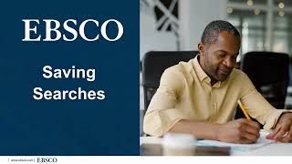 New EBSCO UI Features Saving Searches [upl. by Baalbeer916]