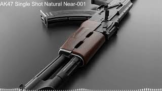 AK47 Single Shot Natural Near 1  Sound effect for editing [upl. by Levenson806]