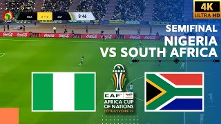 ⚽Nigeria vs South Africa Live  CAF AFCON Semifinal  Endirect Nigéria  Afrique du Sud Gameplay [upl. by Darees]