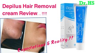 Depilus Cream Honest Review DrHS How to Get rid of Unwanted Fascial Hair [upl. by Hege]