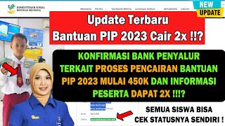 ALHAMDULILLAH BANTUAN PIP 2023 MULAI 450K CAIR 2X  BERIKUT PANDUAN PENCAIRANNYA KE BANK [upl. by Lehsreh]