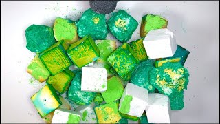 FRESH DYED PASTED amp REFORMED CUBES gym chalk asmr [upl. by Leunad]