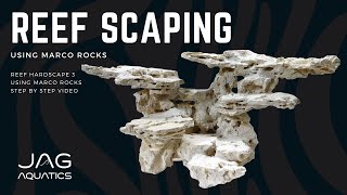 Reef Hardscape 3  Using Marco Rocks  Step By Step Video Reef Aquascaping [upl. by Bortz]