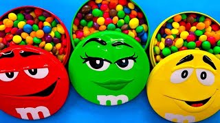 Satisfying Video Unpacking 5 MampMS and Skittles with Candy ASMR [upl. by Micky143]