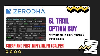 How to Set Trailing Stop Loss In Zerodha Scalper Option Trading Algo shorts [upl. by Einafit]