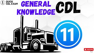 cdl general knowledge test 240 video 11 questions amp answers [upl. by Noraj659]