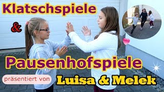 Lustige Klatschspiele amp Pausenspiele  Luisa und Melek [upl. by Delbert]