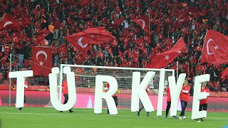 Turkiye 20 Fransa Maç Sonu Coşku 4K Fransa tribününden [upl. by Ydnyc]