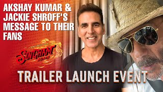 Akshay Kumar amp Jackie Shroff share a Heartwarming Message to Fans  Singham Again  Trailer Launch [upl. by Perla167]