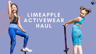 Limeapple Activewear Haul  Review for Activewear Leggings  Uniquely Designed for Active Girls [upl. by Eelibuj]