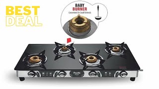 Gas Stove with 4 Burners Preethi kitchengadgets kitchentools gasstoves [upl. by Llerihs128]