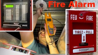 Replacing fire alarm system at elementary school Full addressable replacement day 34 [upl. by Ennayelhsa]