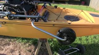 Boonedox Landing Gear Install Hobie PA Pro Angler 14 Kayak Fishing [upl. by Annovoj]