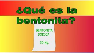 ¿Qué es la bentonita [upl. by Gadmann904]