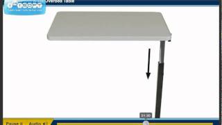 Drive Medical Pivot and Tilt Overbed Table [upl. by Eirrotal]