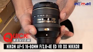 Quick Review  NIKON AFS 1680MM F284E ED VR DX NIKKOR [upl. by Baras]