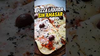 🍕PIZZA LÍQUIDA SIN AMASAR 🍕 Sin levadura usamos Polvo de Hornear pizza facturas [upl. by Bonni]