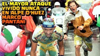 El mayor ataque vivido nunca en Alpe dHuez  Marco Pantani  Tour de Francia 1997 [upl. by Aliemaj]