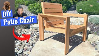 DIY Patio Chair  Patio Furniture Set [upl. by Meuse754]