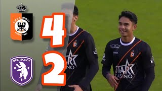 Highlight KMSK Deinze VS Beerschot  Debut Marselino Ferdinand [upl. by Dnalon]