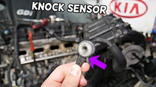 KNOCK SENSOR REPLACEMENT LOCATION KIA SORENTO KIA SPORTAGE [upl. by Meluhs363]