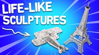 DIY LaserCut 3D Sculptures Titanic Eiffel Tower Ferris Wheel and more [upl. by Lovash]