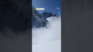 Skiers Capture Video of Avalanche in France [upl. by Meeharbi]