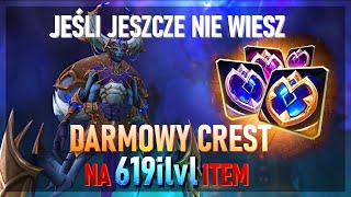 Darmowy Runed Crest  Zrób item 619ilvl na start [upl. by Airun]