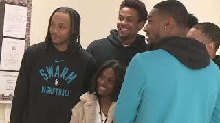 Greensboro Swarm visits Staley Early Learning Center in High Point [upl. by Prudence]