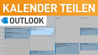 📅 Outlook Kalender freigeben Termine mit Kollegen amp Familie teilen [upl. by Ellene]