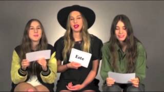 HAIM VH1 Sibling Superlatives [upl. by Akerahs661]