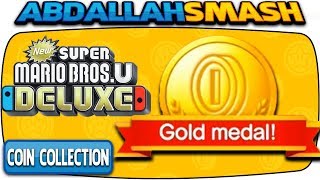 🥇 How To Earn ALL Coin Collection GOLD MEDALS In New Super Mario Bros U Deluxe [upl. by Enneles]