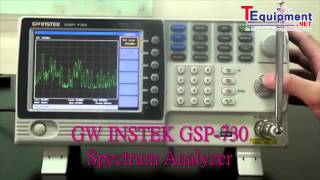 Instek GSP730 Experiment 1 Basic operation of a spectrum analyzer [upl. by Ennybor]