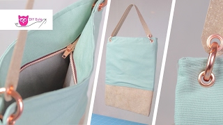 Recyceltes Leder Materialtest und Anleitung Tasche aus ReLeda â€“ DIY Eule [upl. by Adigun743]