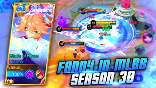 FANNY GAMEPLAY IN NEW SEASON 30  SOLO RANK GAMEPLAY  MLBB [upl. by Nileuqay166]