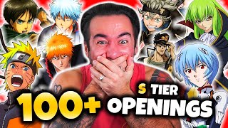 Rapper Reacts to 100 ANIME OPENINGS S TIER ONLY [upl. by Venezia325]